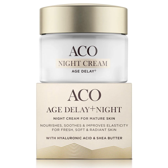 ACO Face Age Delay+ Night Cream Anti Age Nattkräm 50 ml