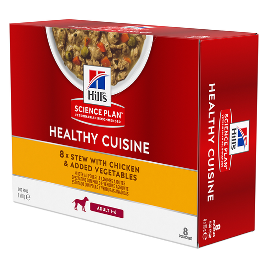 Hill's Science Plan Canine Adult Healthy Cuisine with Chicken - Ekonomipack: 48 x 90 g