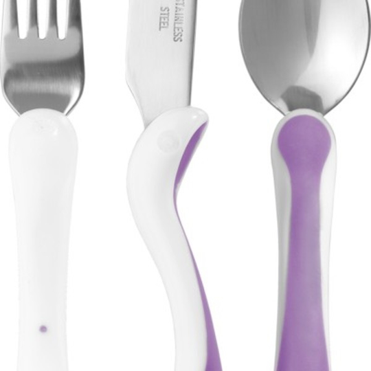 Bambino Bestick Lila 3-delar