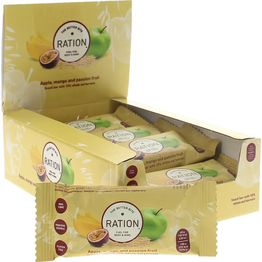 Ration Bars Äpple Mango Passionsfrukt 12-pack