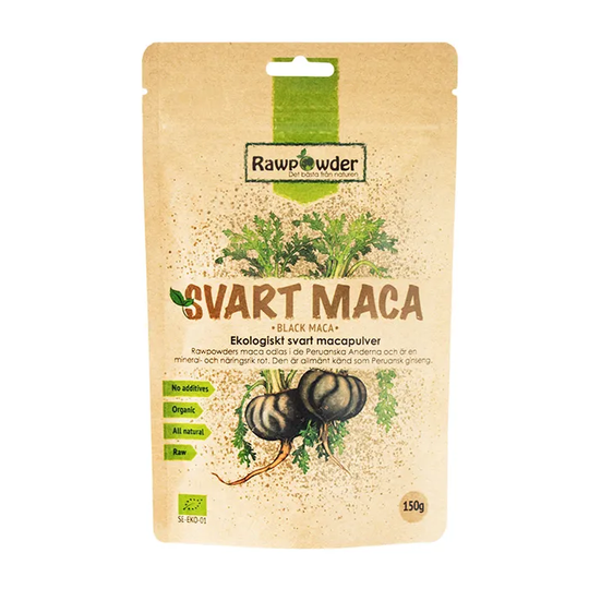 Rawpowder Maca Svart,150g Ekologisk