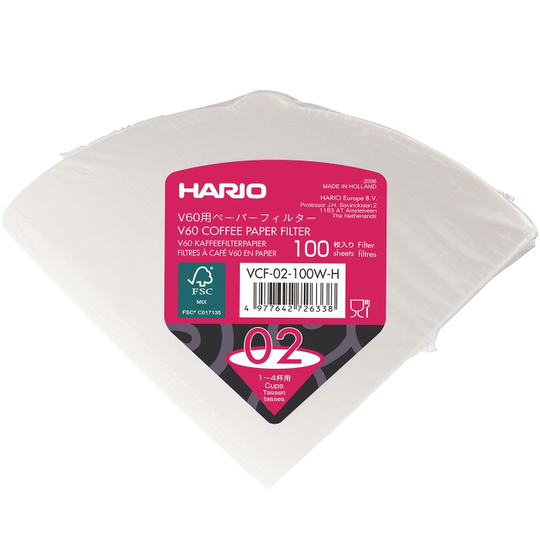 Hario V60 Pappers Filter 2 koppar