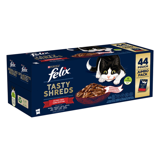 Latz "Tasty Shreds" Pouches 44 x 80 g Farm Selection