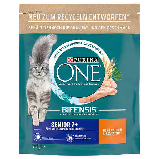 Purina ONE Senior 7+ - Ekonomipack: 2 x 750 g