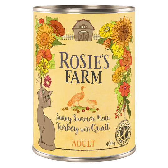 Rosie's Farm våtfoder 6 x 400 g till sparpris! - Special Edition: Kalkon med vaktel