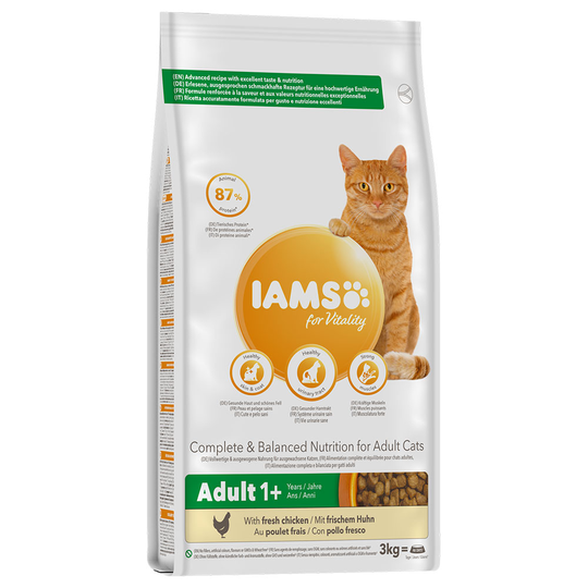 2,7 kg / 3 kg IAMS premium-torrfoder till sparpris! - Vitality: Adult Chicken (3 kg)