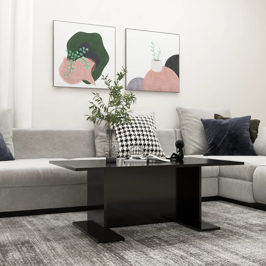 vidaXL Soffbord svart 103,5x60x40 cm spånskiva