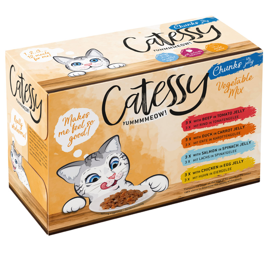 Catessy bitar i gelé - allsköns grönsaker 96 x 100 g