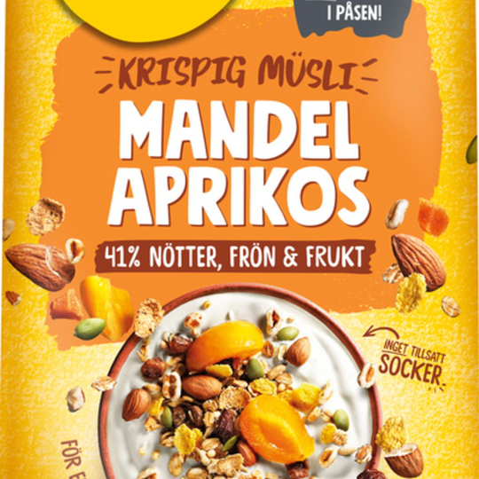 Risenta Krispig Müsli Mandel Aprikos 450 g