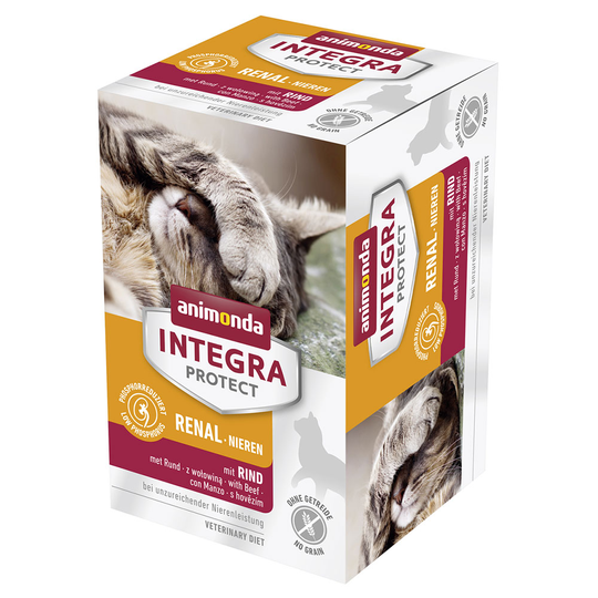 Ekonomipack: Animonda Integra Protect Adult Renal 12 x 100 g portionsform - Nötkött