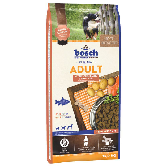 bosch Adult Lax & potatis - Ekonomipack: 2 x 15 kg