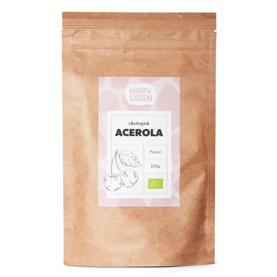 Happy Green Acerola Pulver, 100g ekologisk