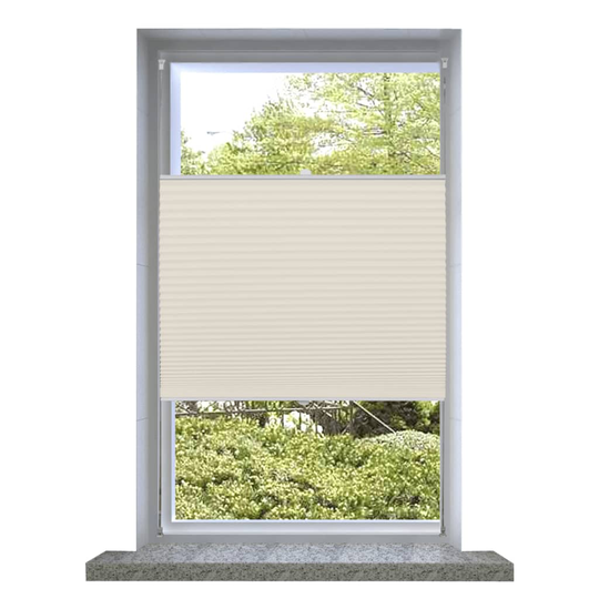vidaXL Plisségardin 40x125 cm creme