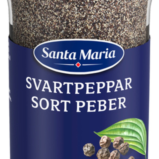 Santa Maria Svartpeppar Mellanmalen 30 g