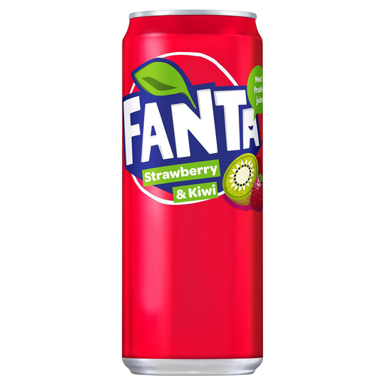 Läsk, Fanta strawberry & kiwi 33 cl