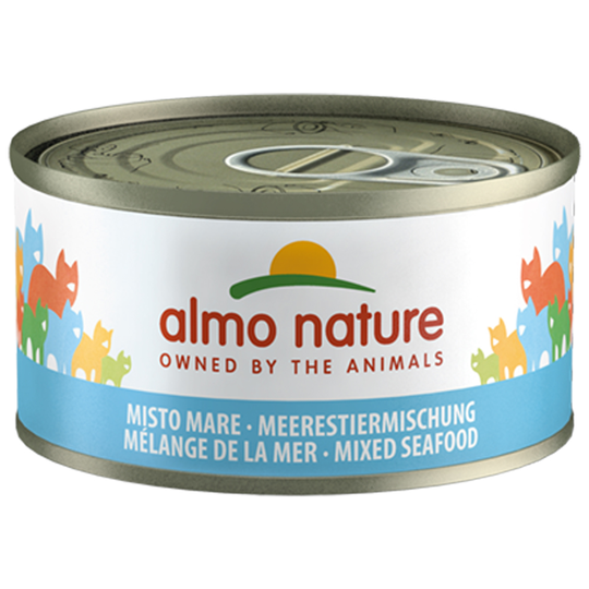 Ekonomipack: Almo Nature 48 x 70 g - Fisk- & skaldjursmix i gelé