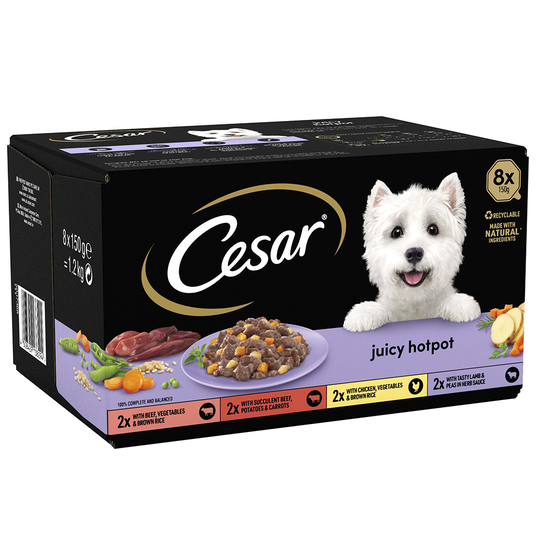 Cesar Juicy Hotpot Mixed Selection 24 x 150 g