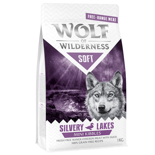 Wolf of Wilderness Mini Soft - Silvery Lakes - Free Range Chicken & Duck 5 x 1 kg