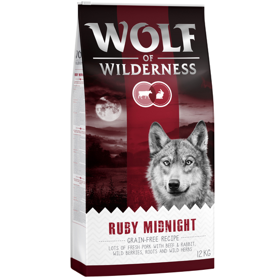 Wolf of Wilderness Ruby Midnight - Beef & Rabbit - 12 kg
