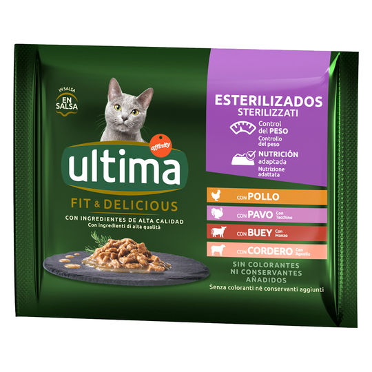 Ultima Cat Sterilized 48 x 85 g - Kötturval