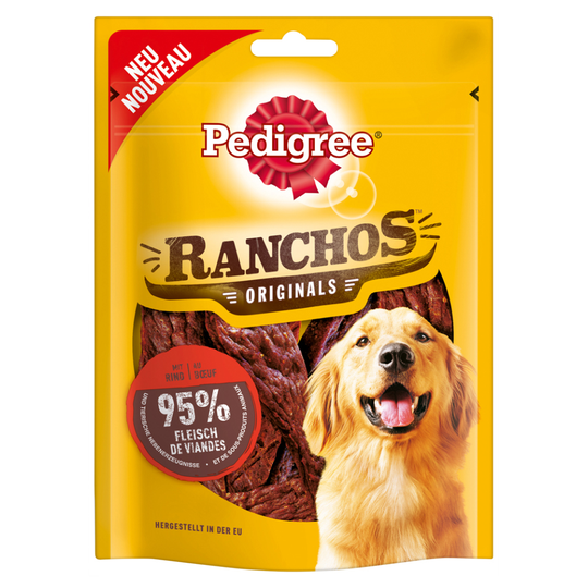 2 + 1 på köpet! 3 x Pedigree hundgodis - Ranchos Original nötkött (3 x 70 g)