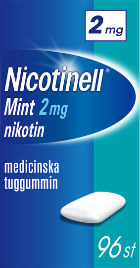 Nicotinell Mint Medicinskt tuggummi 2mg Blister, 96tuggummin