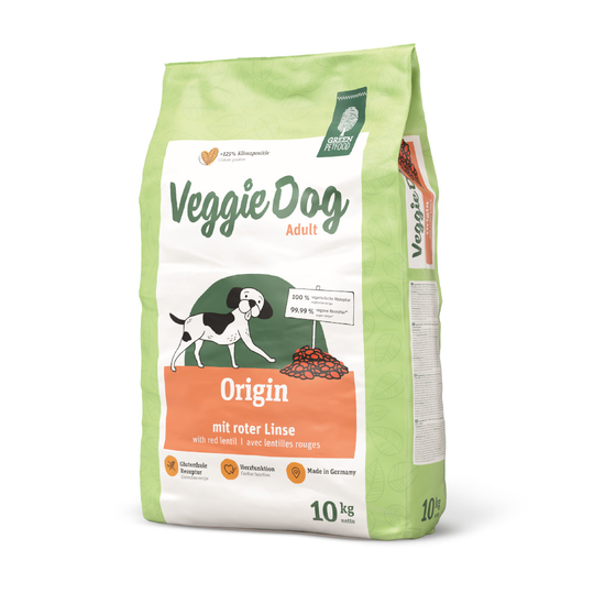 Ekonomipack: 2 x 10/15 kg VeggieDog hundfoder till lågt pris! VeggieDog Origin (2 x 10 kg)