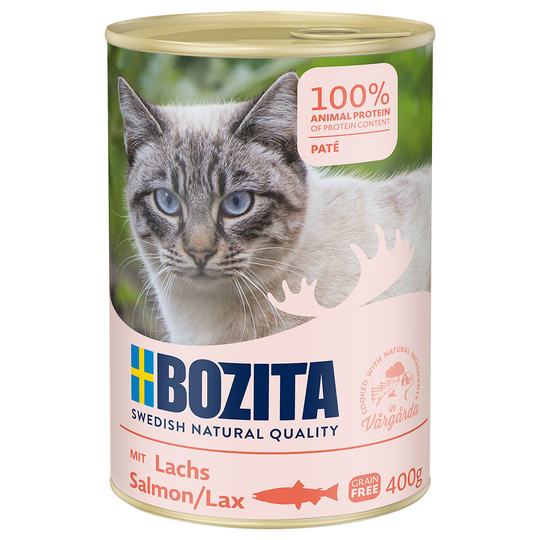 Bozita våtfoder på burk 6 x 400 g - Lax paté