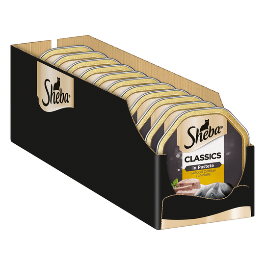 Sheba 22 x 85 g portionsform - Classics Paté Fjäderfä-cocktail