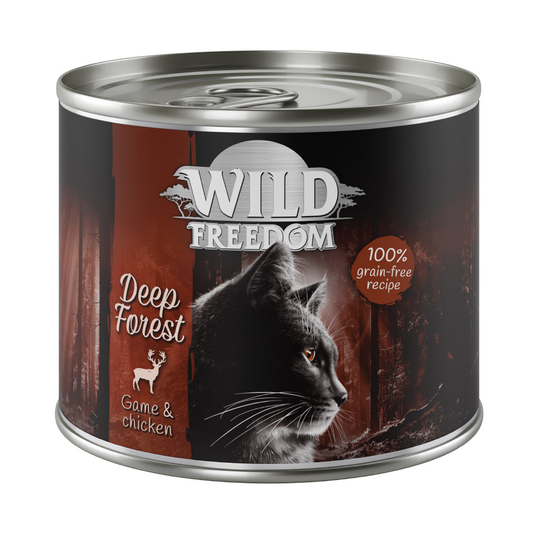 5 + 1 på köpet! Wild Freedom våtfoder 6 x 200 / 400 g - Deep Forest - Venison & Chicken 6 x 200 g