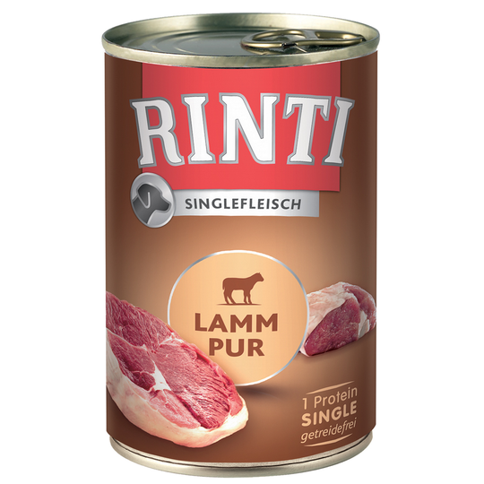 RINTI Single Pure 12 x 400 g - Lamm