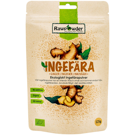 Rawpowder Ingefärapulver 125 g