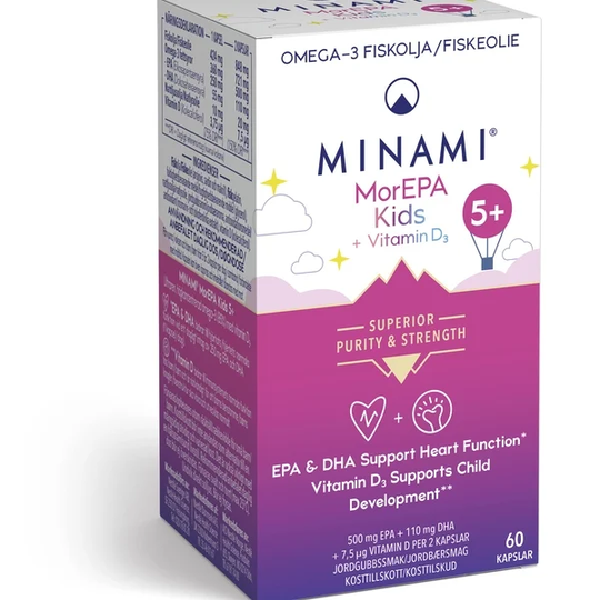 Minami MorEPA Kids Omega-3 85% 60 kapslar