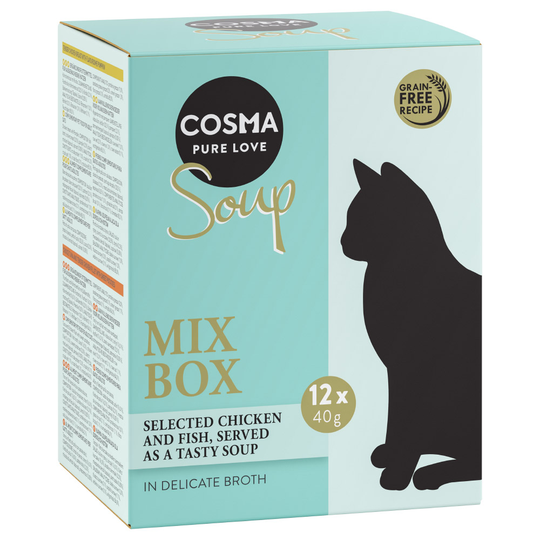 Ekonomipack: Cosma Soup 24 x 40 g - Mix I (4 sorter)