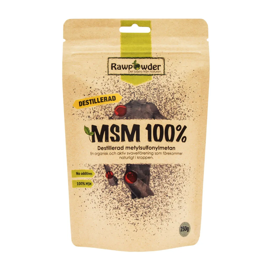 Rawpowder MSM destillerad, 250g pulver