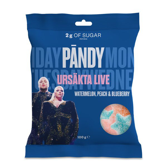 Pändy x Ursäkta Live 100 g