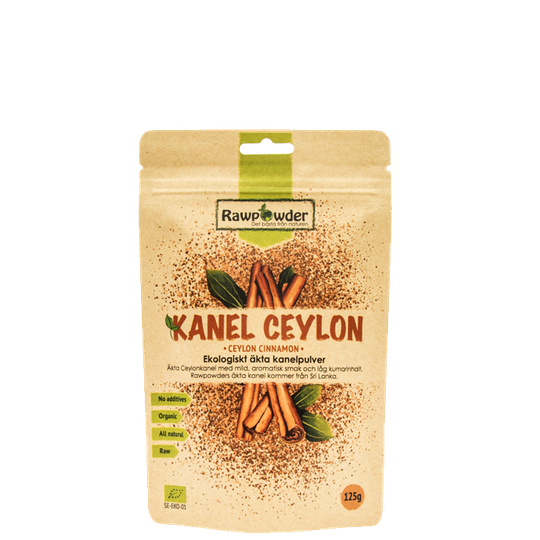 Kanel Ceylon, Äkta Kanelpulver Eko, 125 g