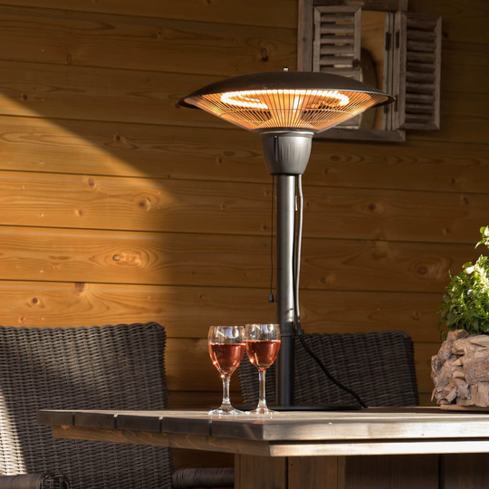 Sunred Bordsvärmare Barcelona 1500 W halogen svart