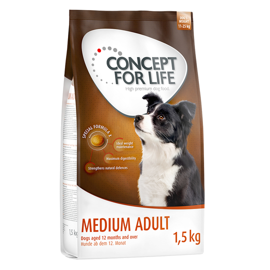 Concept for Life 2 x 1,5 kg till kanonpris! - Medium Adult