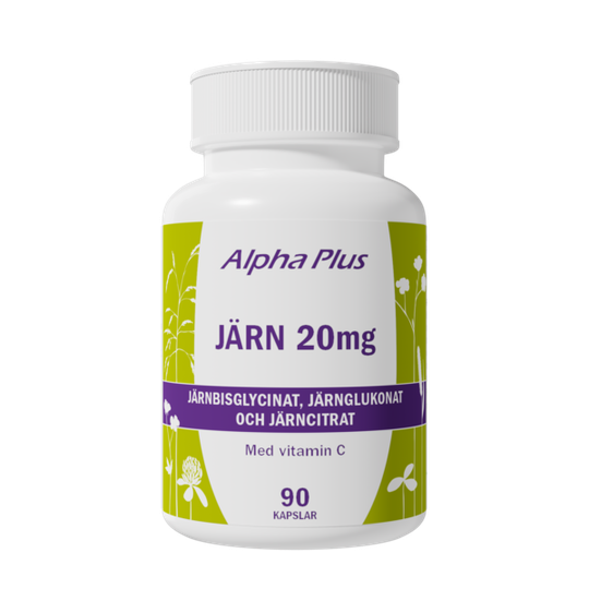 Alpha Plus Järn 20 mg 90 tabletter