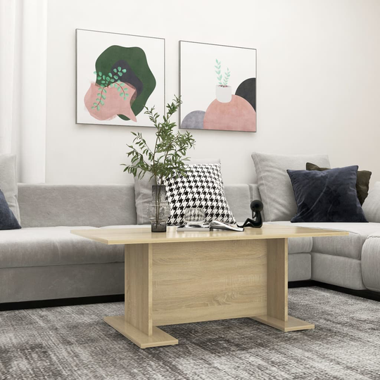 vidaXL Soffbord sonoma-ek 103,5x60x40 cm spånskiva