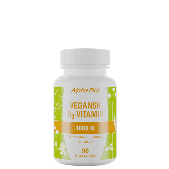 Vegansk D3 vitamin 1000 iE, 90 kapslar