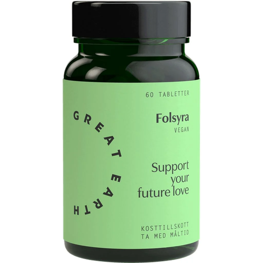 Great Earth Folsyra 400µg 60 tabletter