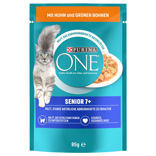 Purina ONE Senior 7+ Kyckling - 52 x 85 g Kyckling