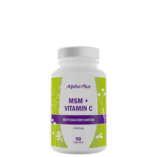 MSM + Vitamin C, 90 tabletter