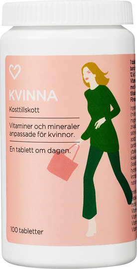 Hjärtats Multivitamin Kvinna Tablett 100st