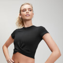 MP Power Short Sleeve Crop Top för kvinnor - Svart - XXS