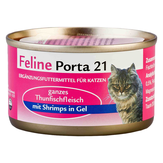 Feline Porta 21 kattfoder 1 x 90 g - Tonfisk med räkor