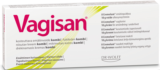 Vagisan Kombi Fuktkräm 10 g + Vagitorier 8 st