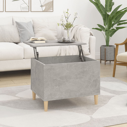vidaXL Soffbord betonggrå 60x44,5x45 cm konstruerat trä